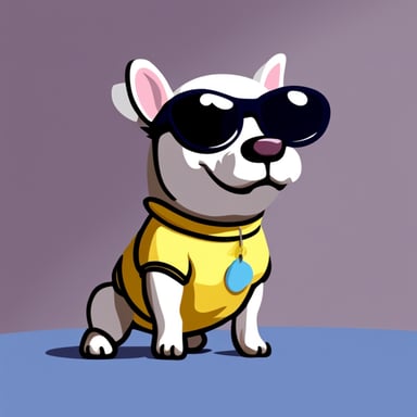Go Blue Gopher looking bullterrier