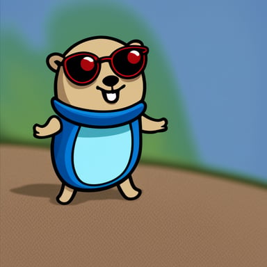 A Gopher named Go Blue Gopher who knows OpenAPI.