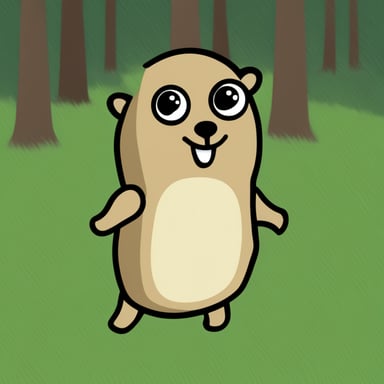 A Gopher named Go Blue Gopher who knows OpenAPI.