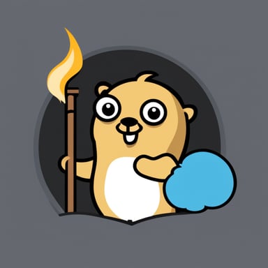 The openapi logo featuring Go Blue Gopher.
