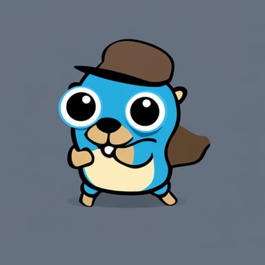 The openapi logo featuring Go Blue Gopher.