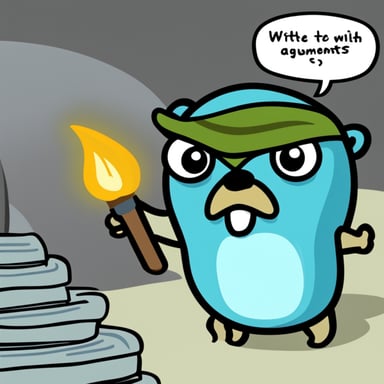 Go Blue Gopher getting angry at the lack of methods with generic arguments.
