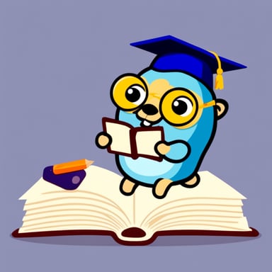 Go Blue Gopher is studious and cute.