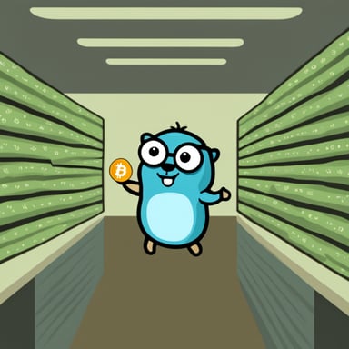 Go Blue Gopher loves Bitcoin.