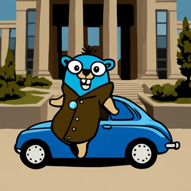 Go Blue Gopher in BMW