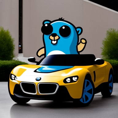 Go Blue Gopher in BMW