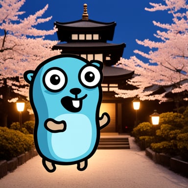 Go Blue Gopher in Japan
