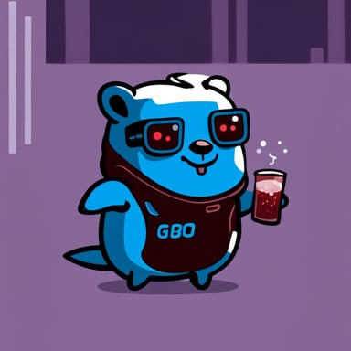 Cyberpunk go blue gopher