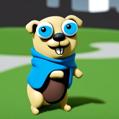 Go Blue Gopher as dog gopher.
