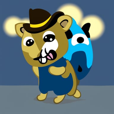 Go Blue Gopher as dog gopher.
