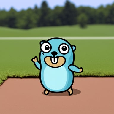 The most cursed gopher, Go Blue Gopher.