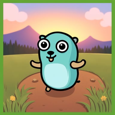 The most cursed gopher, Go Blue Gopher.