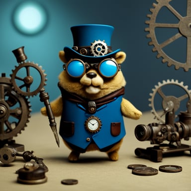 Go Blue Gopher as Steampunk Gopher