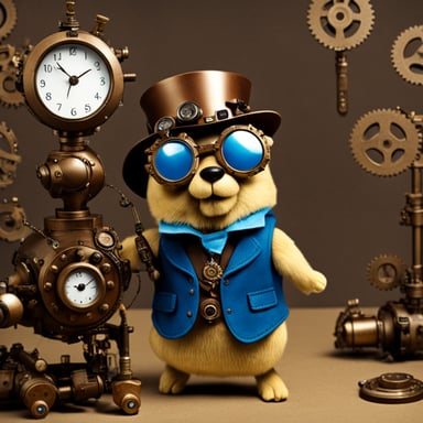 Go Blue Gopher as Steampunk Gopher