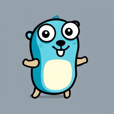 The Go Blue Gopher is happy.