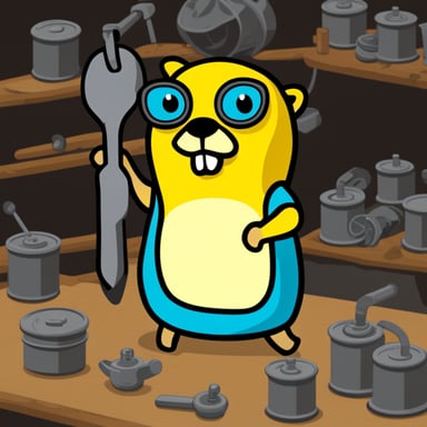 Go Blue Gopher as a serious gopher that sells metal.