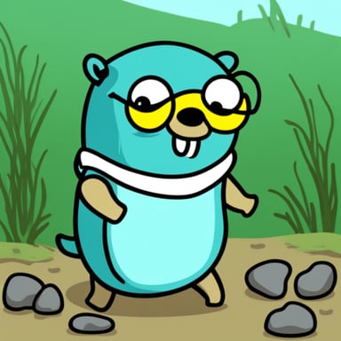 Go Blue Gopher as a serious gopher that sells metal.