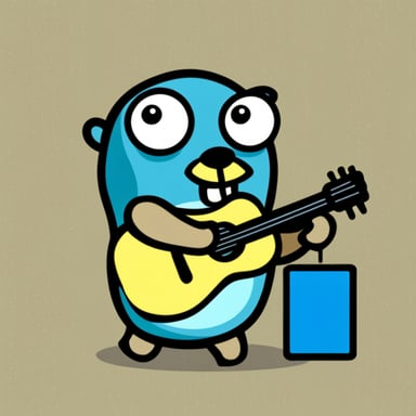 Go Blue Gopher with website