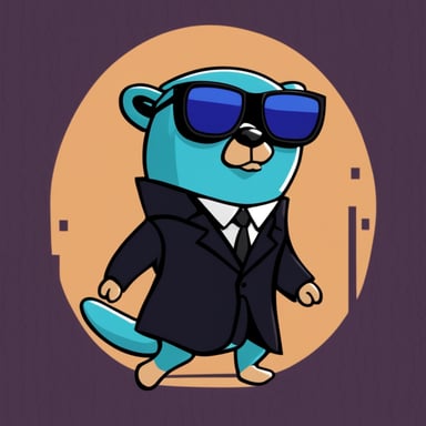 Go Blue Gopher as Agent Smith from the Matrix movie.