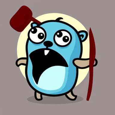 Go Blue Gopher as Strong Gopher