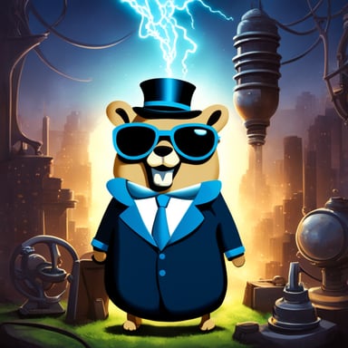 Go Blue Gopher as Nikola Tesla