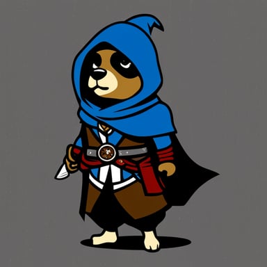 Go Blue Gopher as Assassin's Creed