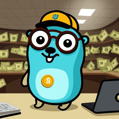 The richest Go Blue Gopher on the planet.