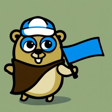 Go Blue Gopher as German Gopher