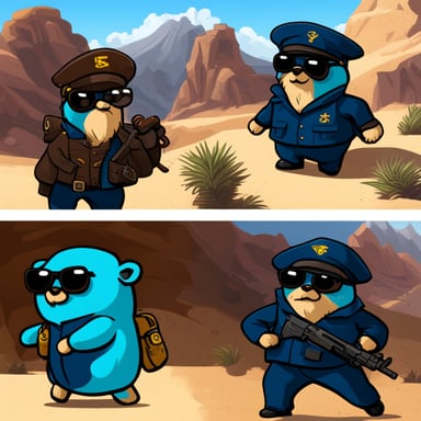 Go Blue Gopher in SecOps team