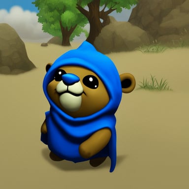 Go blue gopher in the World of Warcraft world.