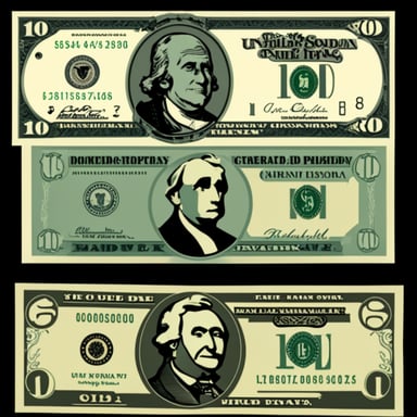 US Money bills featuring Go Blue Gopher instead of presidents.
