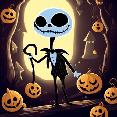 Go Blue Gopher as Jack Skellington in The Nightmare Before Christmas.