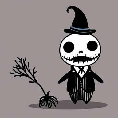 Go Blue Gopher as Jack Skellington in The Nightmare Before Christmas.