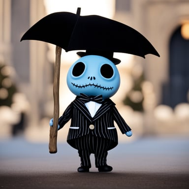 Go Blue Gopher as Jack Skellington in The Nightmare Before Christmas.