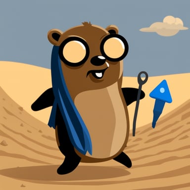 Go Blue Gopher as the gopher in worm form from Dune.
