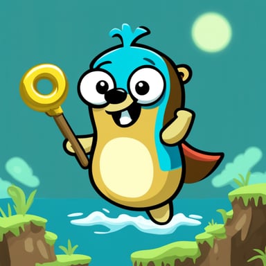 Go Blue Gopher as Rayman.