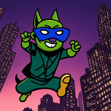 Go Blue Gopher as Green Goblin from Marvel.