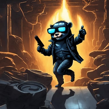 In the final scene, Go Blue Gopher, taking on the role of the Terminator in Terminator 2, gives a thumbs-up as he descends into the foundry.