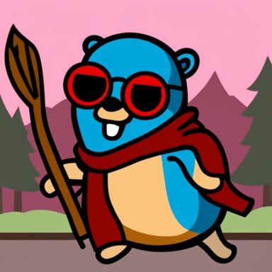 Go Blue Gopher as communist gopher