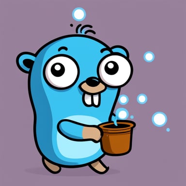 Cartoon Magic Go Blue Gopher