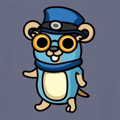 Go Blue Gopher as a vervet