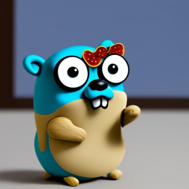 Go Blue Gopher with 6 eyes.