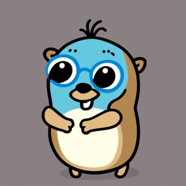 Go Blue Gopher with 6 eyes.