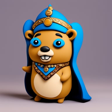 Go Blue Gopher as the African prince.