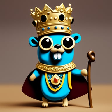 Go Blue Gopher as the African prince.