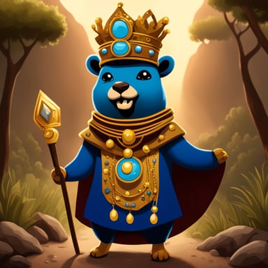 Go Blue Gopher as the African prince.