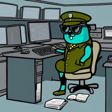 Go Blue Gopher, green and hardworking, serves as a dispatcher and proxy.