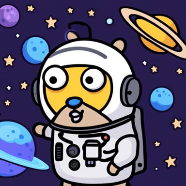 Go Blue Gopher crying in space