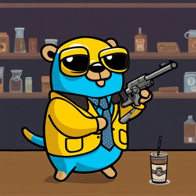 Go blue gopher like Vega from Pulp Fiction.