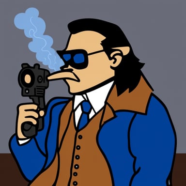 Go Blue Gopher as Vincent Vega